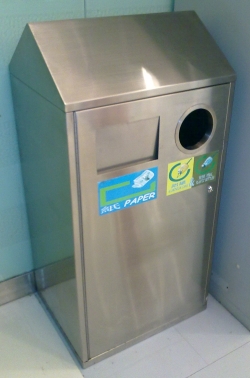 100S86 S86 S/S Recycle Waste Container 不鏽鋼回收桶