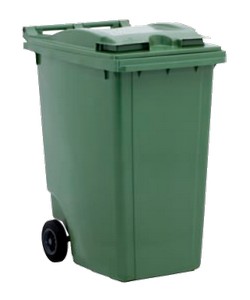 JCO 360L wheeled bin green