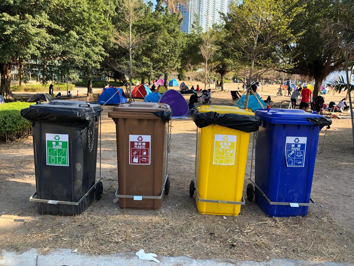 10240R.34510 240L Recycling Waste Container Set 塑膠環保回收桶