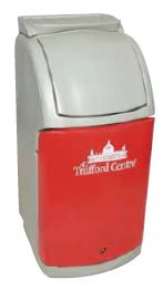 Glasdon, Combo Catering Waste Bin Red