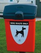 Fido 25 dog waste bin red