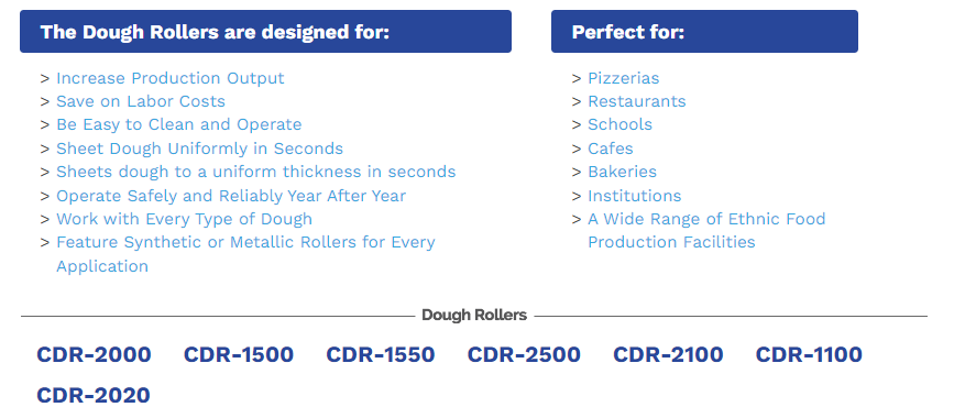 Somerset Dough Rollers desiged for