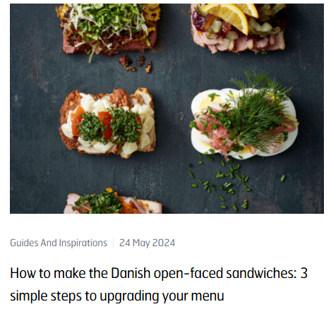 Danish open-faced sandwiches