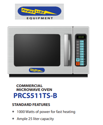 Microwave oven 25L , 1000W PRCS511TS-B