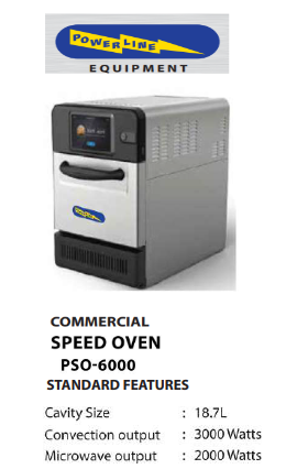 Microwave/Convection oven 18.7L , 2Kw/3Kw PSO-6000